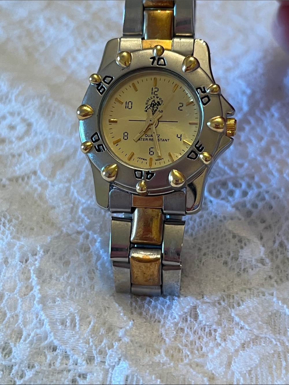 Hollywood 8000 Polo Two-Tone Gold & Silver Women's Quartz Watch